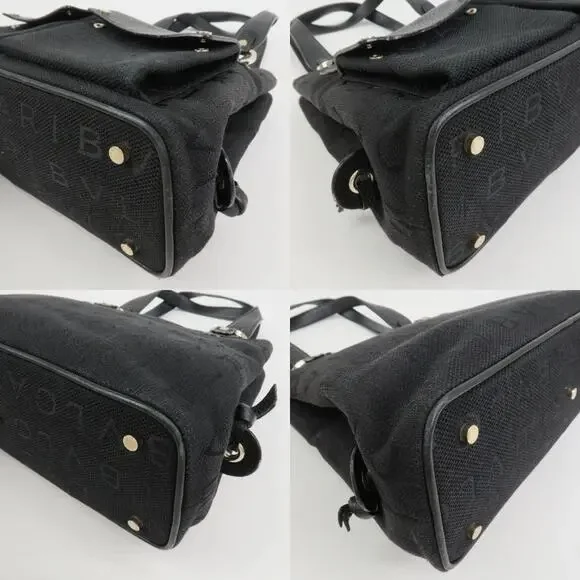 💎✨Authentic✨💎BVLGARI Logo Mania Canvas Leather 2Way Bag Shoulder Bag - Picture 9 of 16